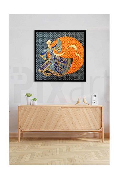 pixartsanat Whirling Dervish Pattern Pixart Art Diamond Mosaic Painting Diamond Türkiye 69*69