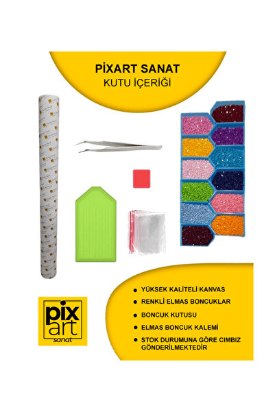 pixartsanat Gün Batımı Pixart Sanat Elmas Mozaik Tablo Diamond Türkiye 30x40