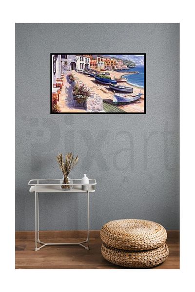 pixartsanat Beach Shores Pixart Art Diamond Mosaic Painting Diamond Turkey 79*51