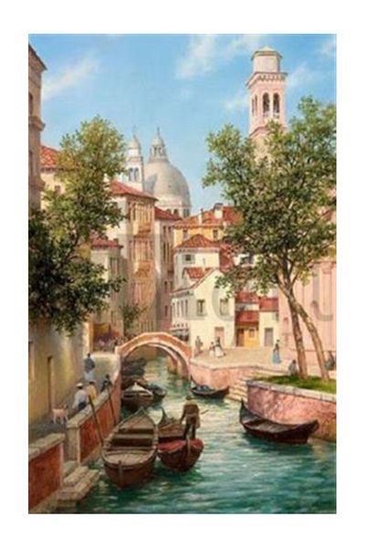 pixartsanat Venetian Streets Pixart Art Diamond Mosaic Painting Diamond Turkey 38*61