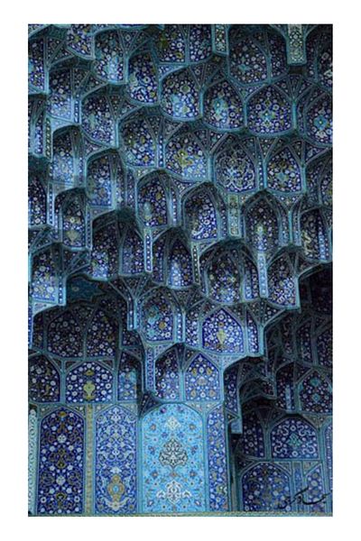pixartsanat Blue Islamic Pattern Pixart Art Diamond Mosaic Painting Diamond Turkey 40*60