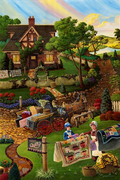 pixartsanat Neseli Village Pixart Art Diamond Mosaic Painting Diamond Türkiye 40*50
