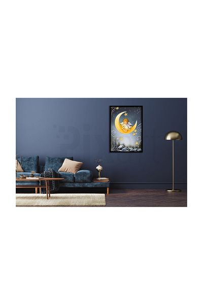 pixartsanat Angel above the Moon Pixart Art Diamond Mosaic Painting Diamond Turkey 51*71