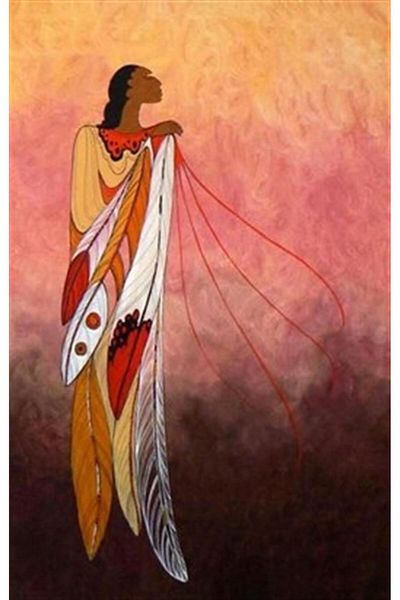 pixartsanat Native American Girl Pixart Art Diamond Mosaic Painting Diamond Türkiye 32*53