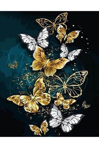 pixartsanat Butterfly 30*40 Cm Pixart Art Diamond Mosaic Painting Diamond Türkiye