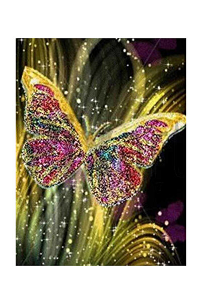 pixartsanat Işıltılı Kelebek Pixart Sanat Elmas Mozaik Tablo Diamond Türkiye ...