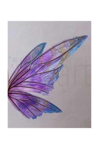 pixartsanat Purple Butterfly Wings Pixart Art Diamond Mosaic Painting Diamond Turkey 45*58