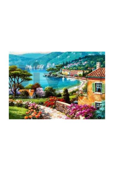 pixartsanat Town Scenery Pixart Art Diamond Mosaic Painting Diamond Turkey 71*51