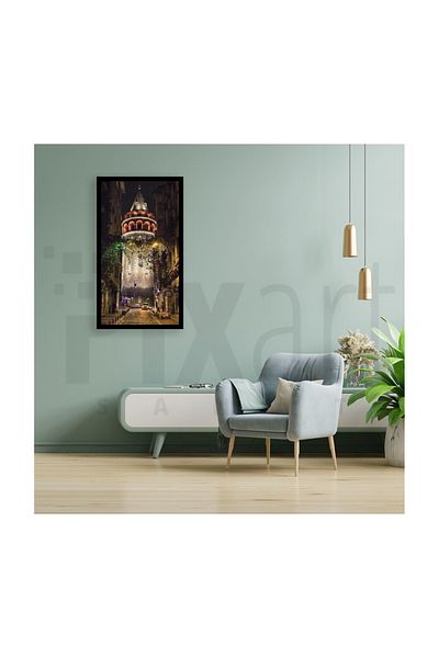 pixartsanat Galata Tower Pixart Art Diamond Mosaic Painting Diamond Turkey 37*69