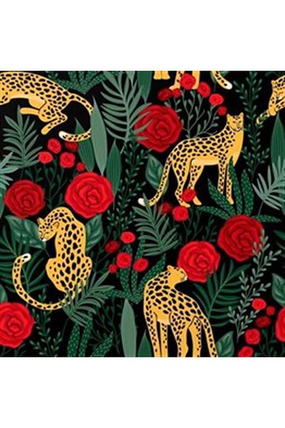 pixartsanat Tiger And Rose Pixart Art Diamond Mosaic Painting Diamond Turkey 53*53