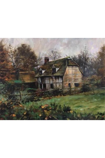 pixartsanat Village House 50x35 PixArt Art Diamond Mosaic Painting Diamond Turkey