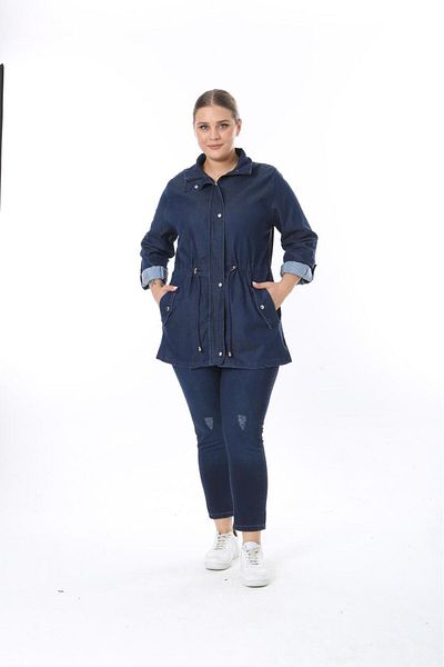 EYLÜLXXL Nagy méretű farmer dzseki