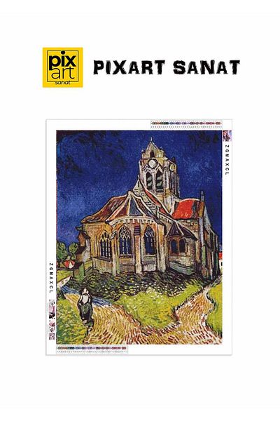 pixartsanat Church 45x60 PixArt Art Diamond Mosaic Painting Diamond Turkey