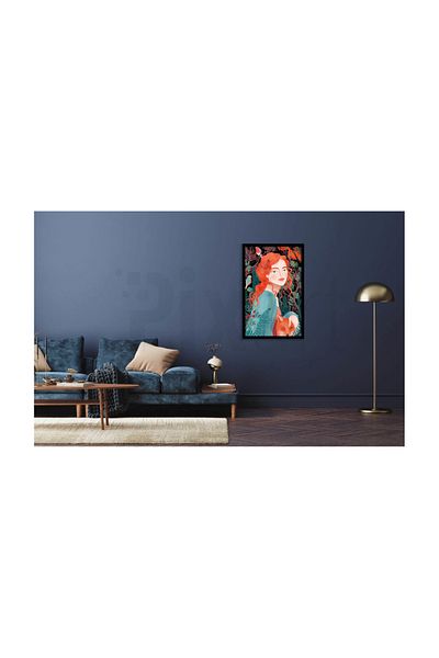 pixartsanat Red Haired Woman And-animals Pixart Art Diamond Mosaic Painting Diamond Turkey 40*60