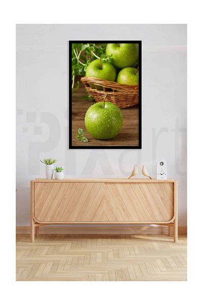 pixartsanat Green Apples Pixart Art Diamond Mosaic Painting Diamond Turkey 38*51