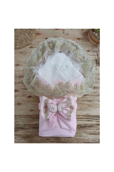 Narnuga MİRAYLİFE قماط للأطفال حديثي الولادة ناعم مع فيونكة على شكل جناح ملاك...