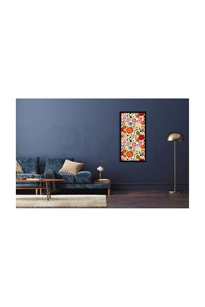pixartsanat Abstract Colorful Flower Pattern Pixart Art Diamond Mosaic Painting Diamond Turkey 37*69