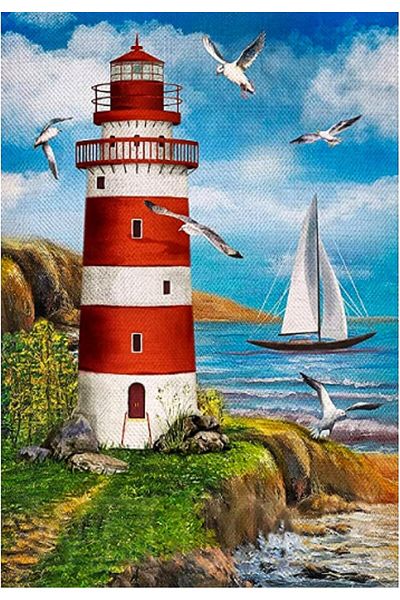 pixartsanat Pixart Art Diamond Mosaic Peephole Tower - Diamond Turkey 30X40