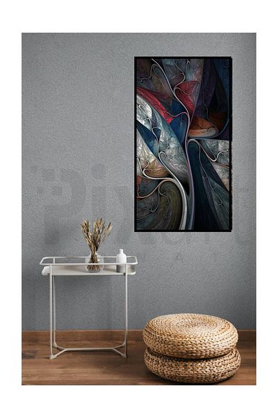pixartsanat Pixart Art Diamond Mosaic - Abstract Wave Pattern, Turkey 38*69