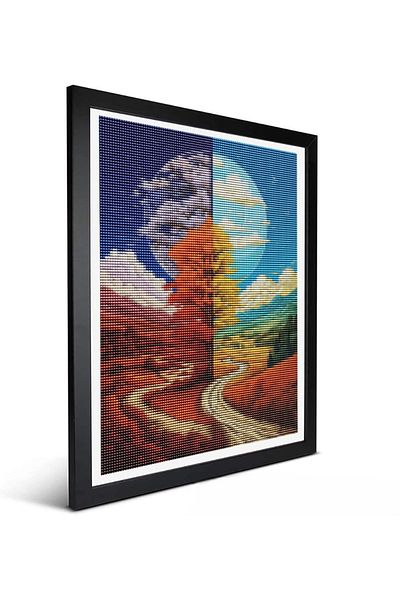 pixartsanat Diamond Pixart Tree Mosaic Painting - Turkey 30X40