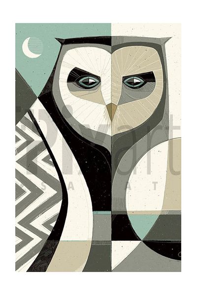 pixartsanat Artistic Owl Pixart Art Diamond Mosaic Painting Diamond Türkiye 43*60
