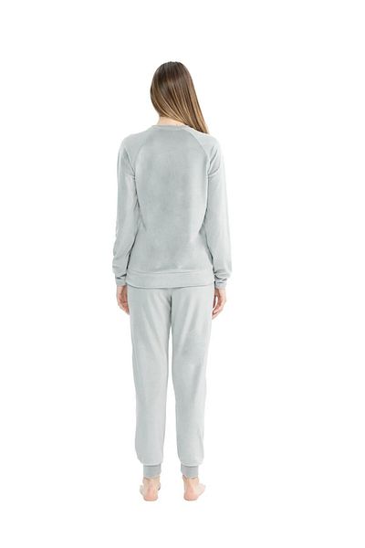 U.S. Polo Assn. Us Polo Assn. 17092 Velvet Long Sleeve Pajama Set with Elastic Legs