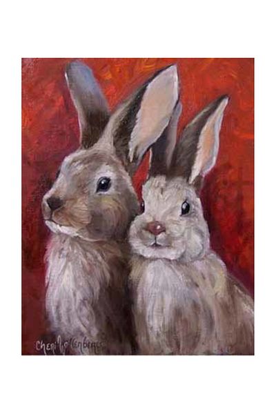 pixartsanat Two Rabbits Pixart Art Diamond Mosaic Painting Diamond Turkey 40*50