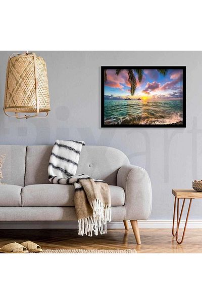 pixartsanat Sea Waves 28*40 PixArt Art Diamond Mosaic Painting Diamond Turkey