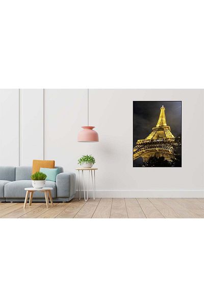 pixartsanat Evening Time Eiffel Tower Pixart Art Diamond Mosaic Painting Diamond Turkey 37*69