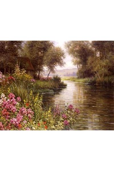 pixartsanat Hidden Lake Scenery Pixart Art Diamond Mosaic Painting Diamond Türkiye 64*51
