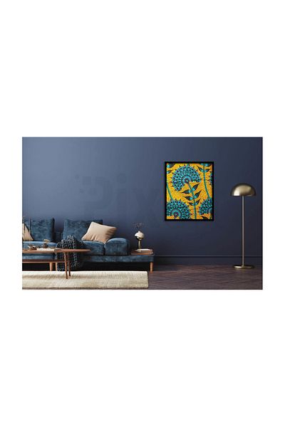 pixartsanat African Peacock Feather Pattern Pixart Art Diamond Mosaic Painting Diamond Turkey 43*60