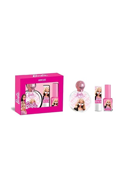 Barbie Lisanslı Parfüm-Lipcare ve Oje Seti