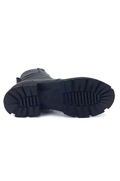 ALBİNİ 10041 Hakiki Deri Günlük Bot-Siyah