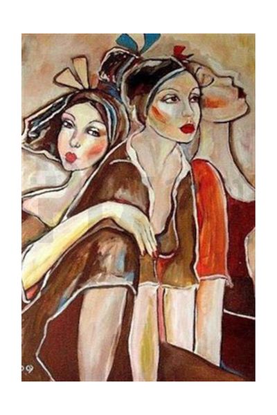 pixartsanat Three Women Pixart Art Diamond Mosaic Painting Diamond Turkey 41*58