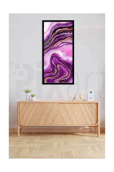 pixartsanat Purple Pattern Pixart Art Diamond Mosaic Painting Diamond Türkiye 32*63