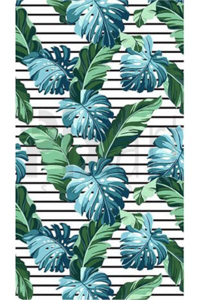 pixartsanat Hawaii Leaf Pattern Pixart Art Diamond Mosaic Painting Diamond Türkiye 40*60