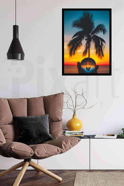 pixartsanat Sunset 40*40 PixArt Art Diamond Mosaic Painting Diamond Turkey