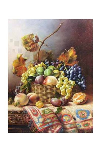 pixartsanat Nostalgia Fruit Bowl Pixart Art Diamond Mosaic Painting Diamond Türkiye 56*74