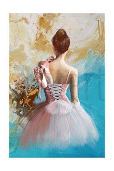 pixartsanat Ballerina Pixart Art Diamond Mosaic Painting Diamond Turkey 33*50