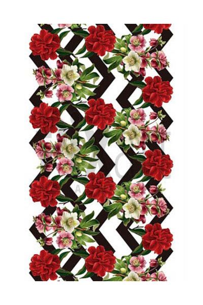 pixartsanat Striped Flower Pattern Pixart Art Diamond Mosaic Painting Diamond Turkey 38*69