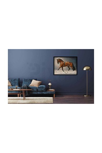 pixartsanat Bright Furry Noble Horse Pixart Art Diamond Mosaic Painting Diamond Turkey 66*53
