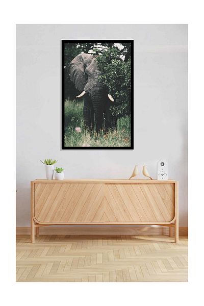 pixartsanat Elephant in Nature Pixart Art Diamond Mosaic Painting Diamond Turkey 40*60