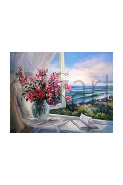 pixartsanat Book in the Window Pixart Art Diamond Mosaic Painting Diamond Turkey 66*51