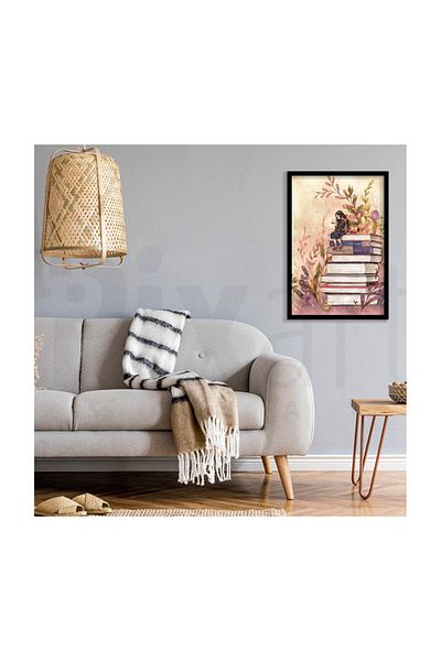 pixartsanat Pixart Art Diamond Mosaic Painting in the World of Books Diamond Turkey 40*60