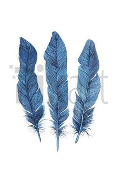 pixartsanat Blue Colored Feathers Pixart Art Diamond Mosaic Painting Diamond Turkey 48*63