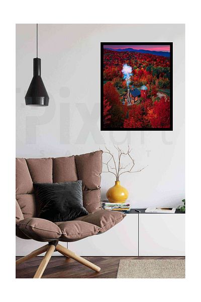 pixartsanat Red City Pixart Art Diamond Mosaic Painting Diamond Turkey 50*40