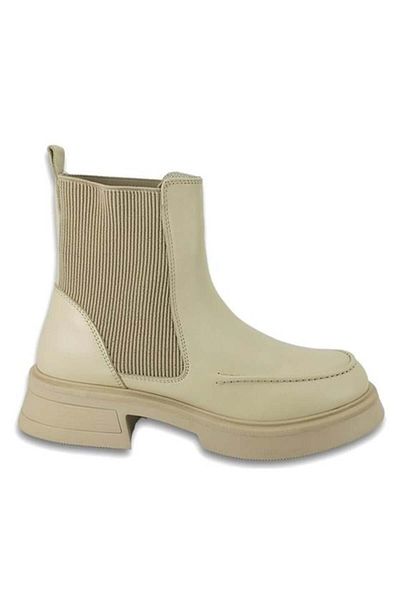 ALBİNİ Albini 10087 Beige Genuine Leather Casual Boots