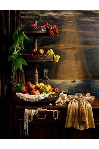 pixartsanat Fruit Plate Pixart Art Diamond Mosaic Painting Diamond Turkey 41*53