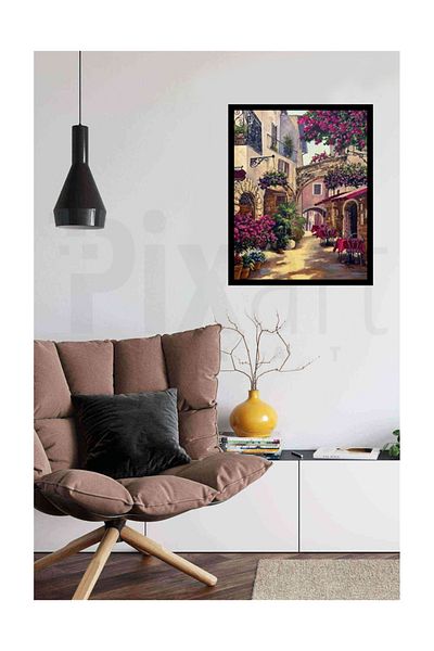 pixartsanat French Streets Pixart Art Diamond Mosaic Painting Diamond Turkey 41*53