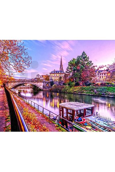 pixartsanat Large Size City Landscape 50*40cm Pixart Art Diamond Mosaic Painting Diamond Turkey